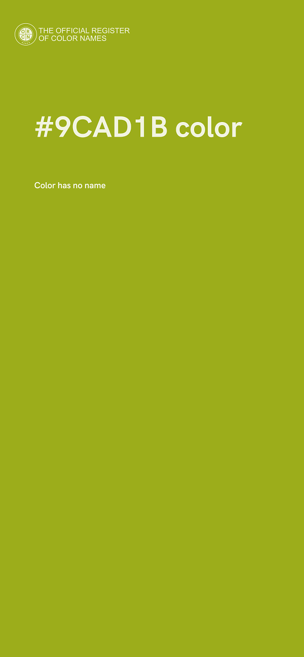#9CAD1B color image