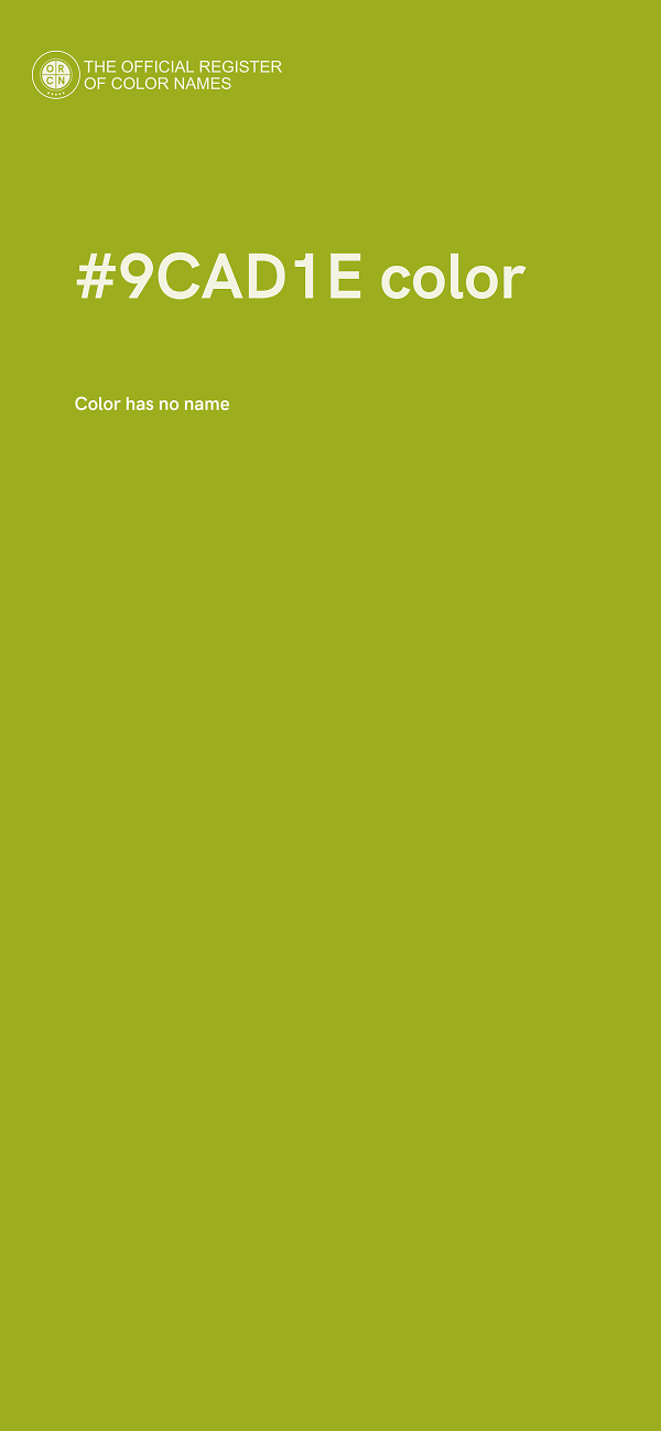 #9CAD1E color image