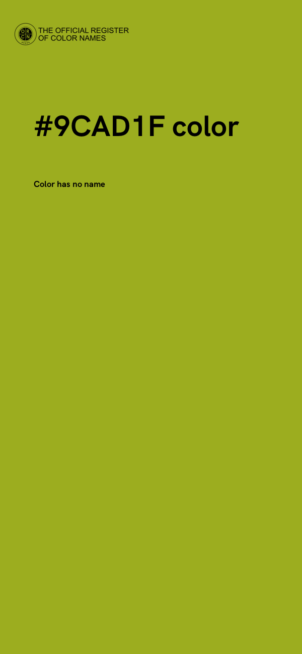 #9CAD1F color image