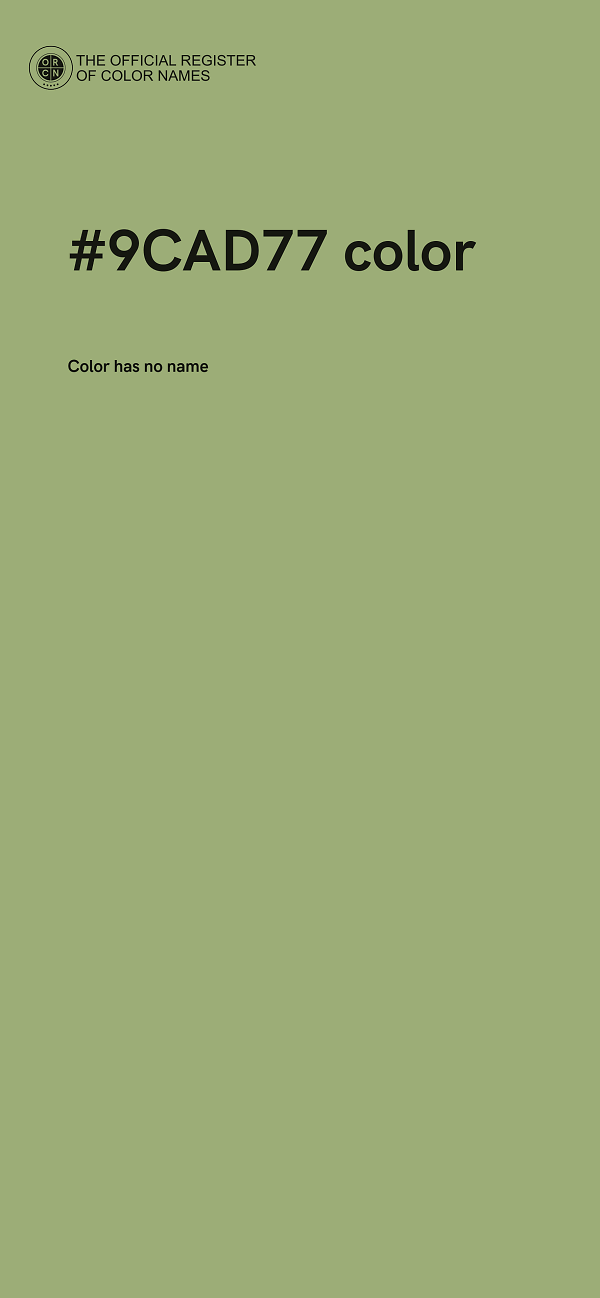#9CAD77 color image