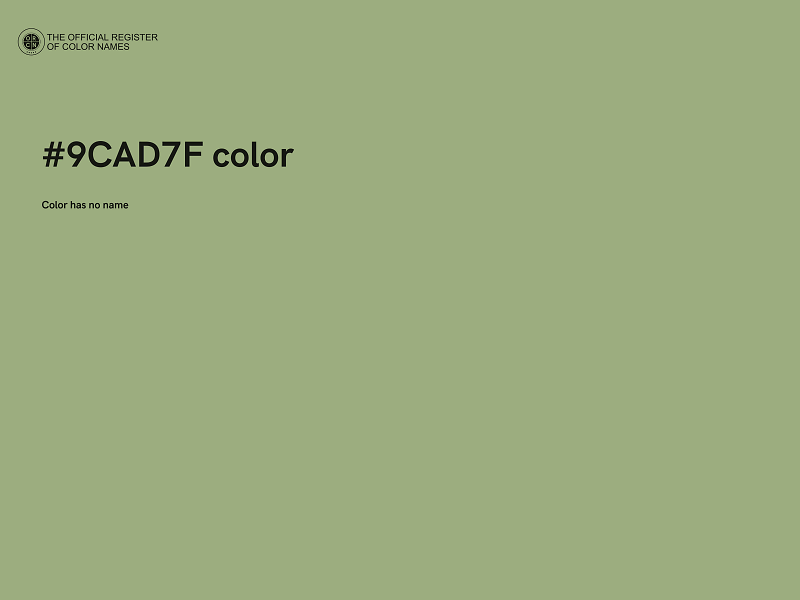 #9CAD7F color image