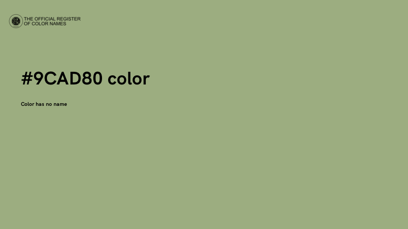 #9CAD80 color image