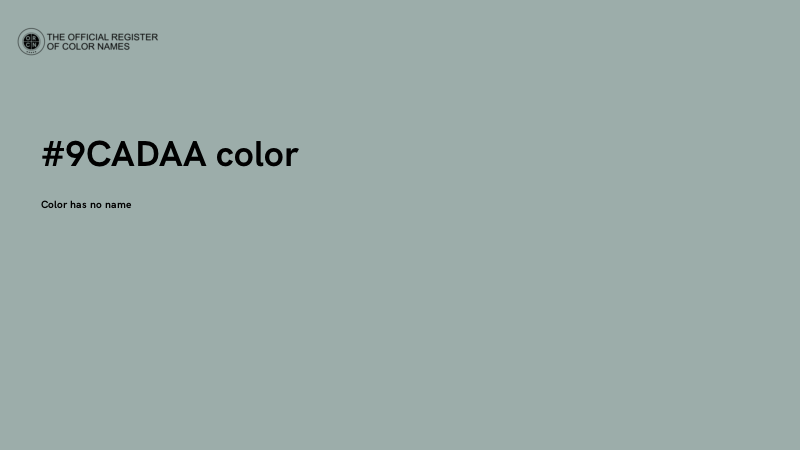 #9CADAA color image