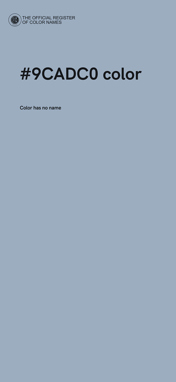 #9CADC0 color image