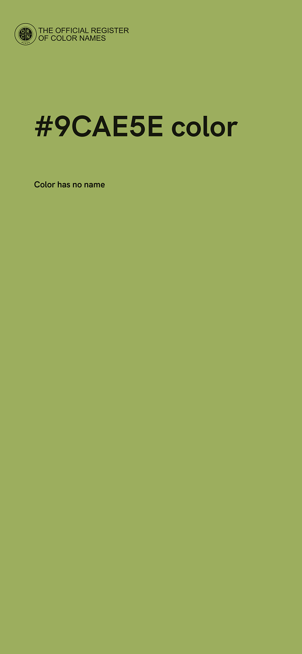#9CAE5E color image