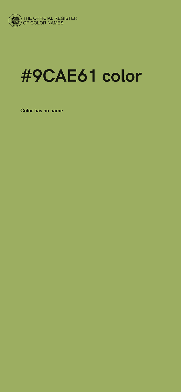 #9CAE61 color image