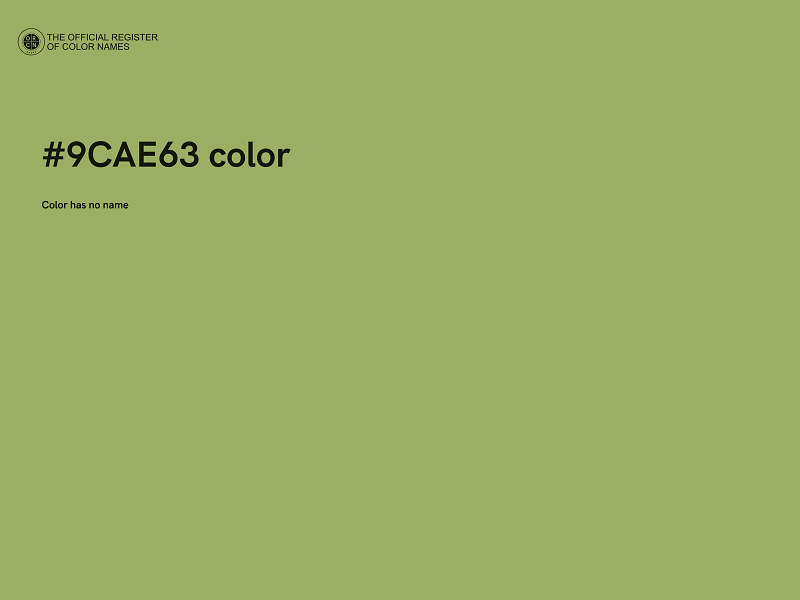 #9CAE63 color image