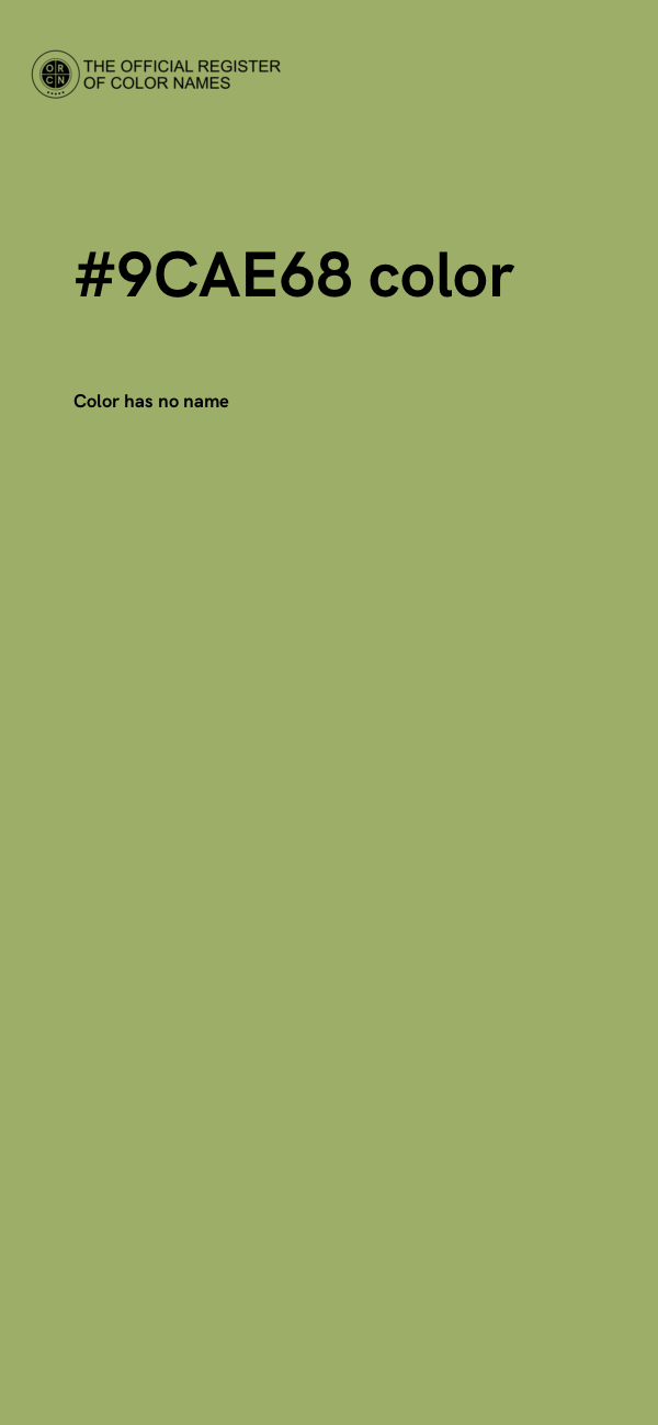 #9CAE68 color image