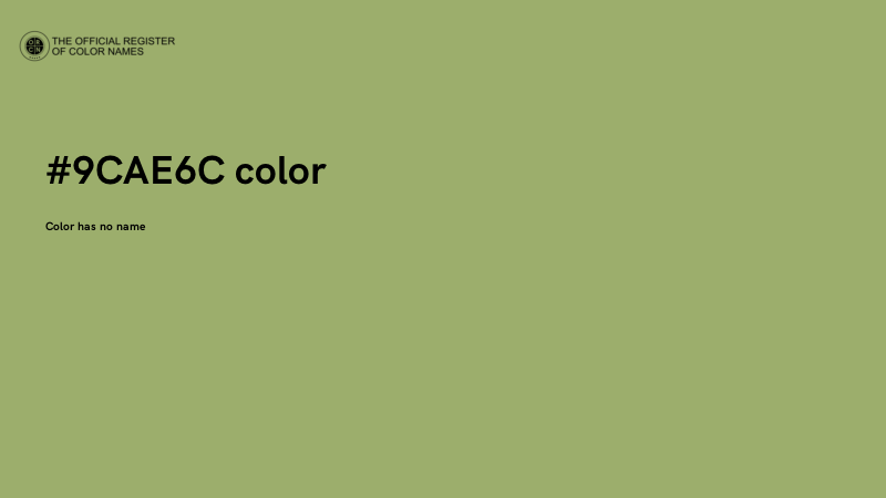 #9CAE6C color image