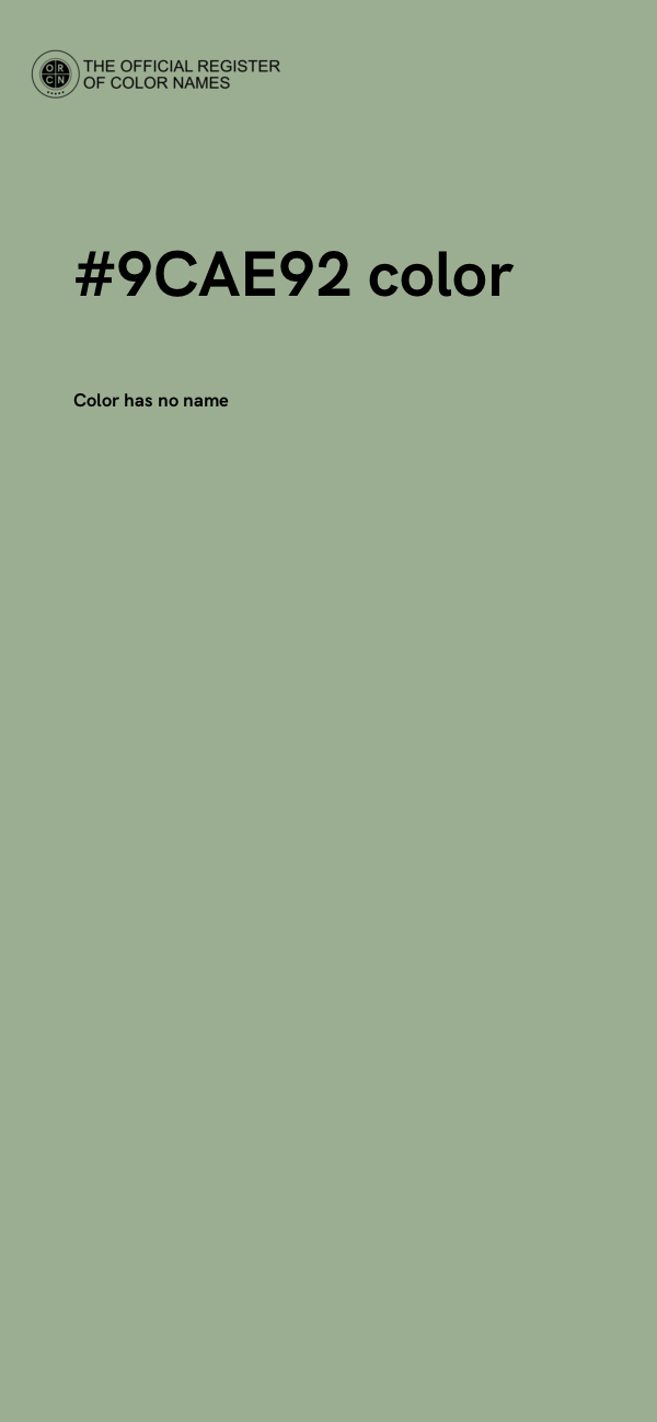 #9CAE92 color image
