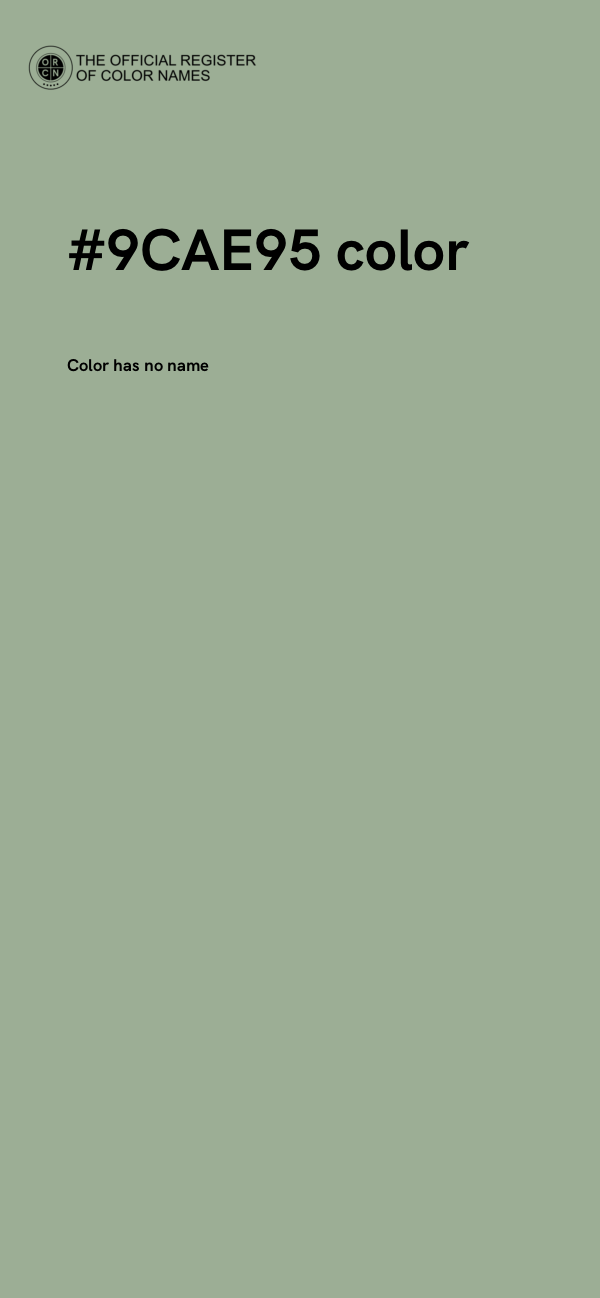#9CAE95 color image