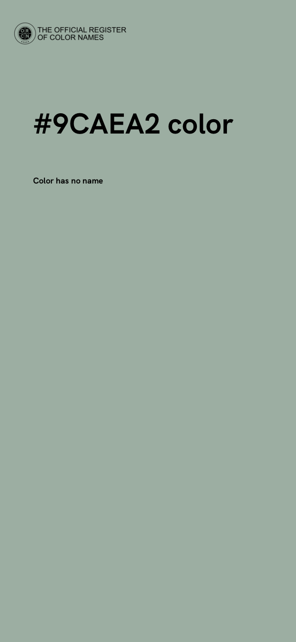 #9CAEA2 color image