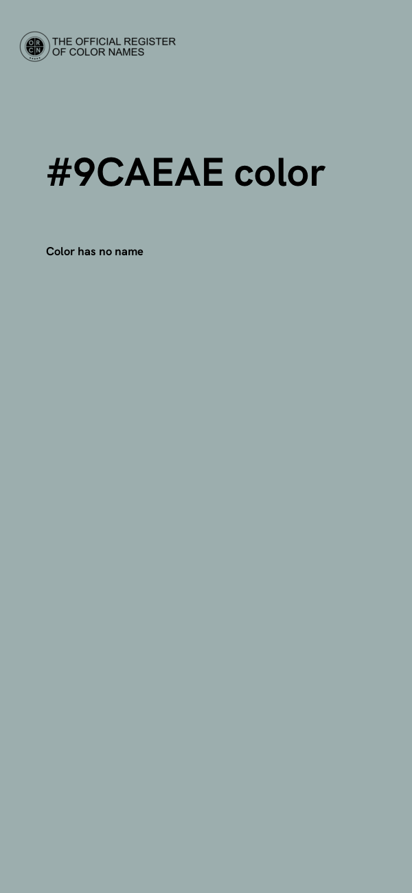 #9CAEAE color image