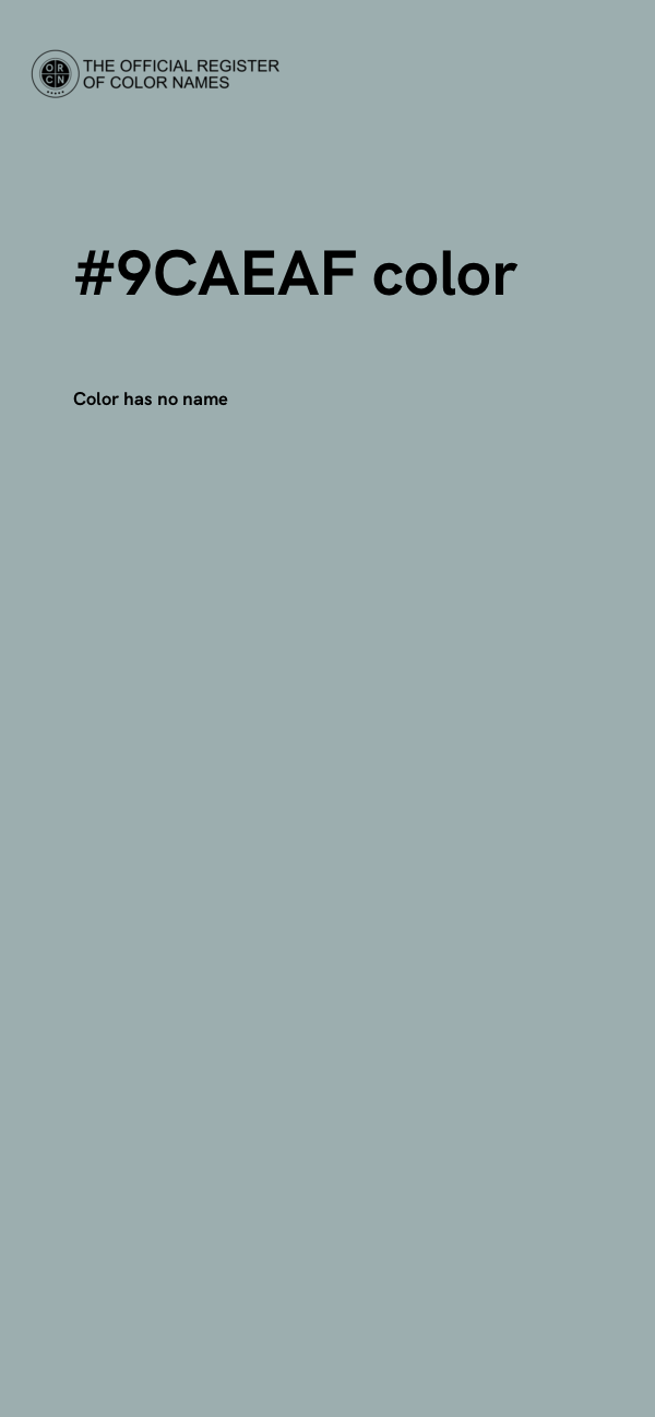 #9CAEAF color image