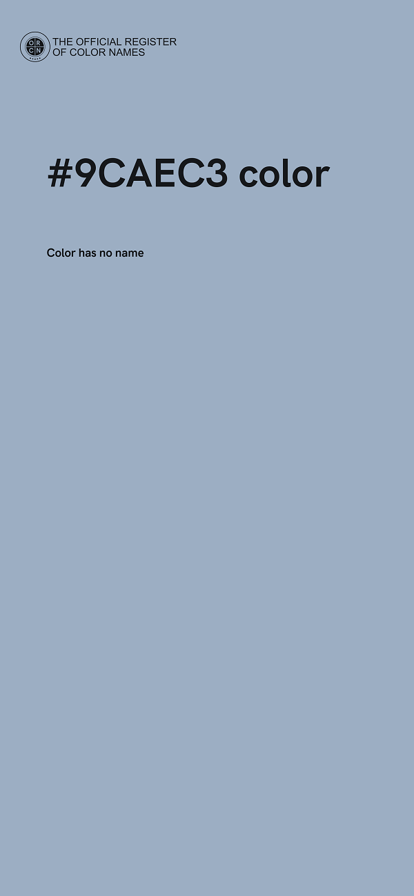 #9CAEC3 color image