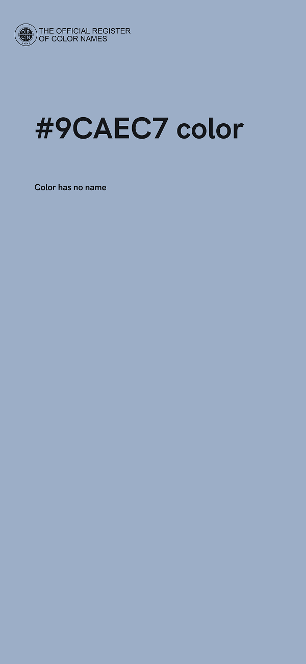 #9CAEC7 color image
