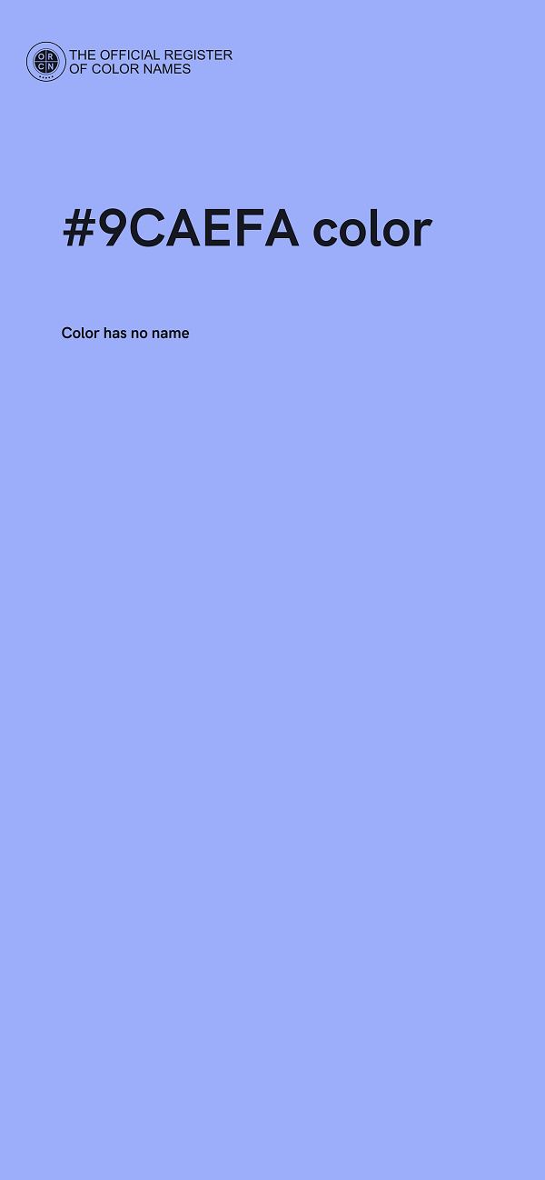 #9CAEFA color image