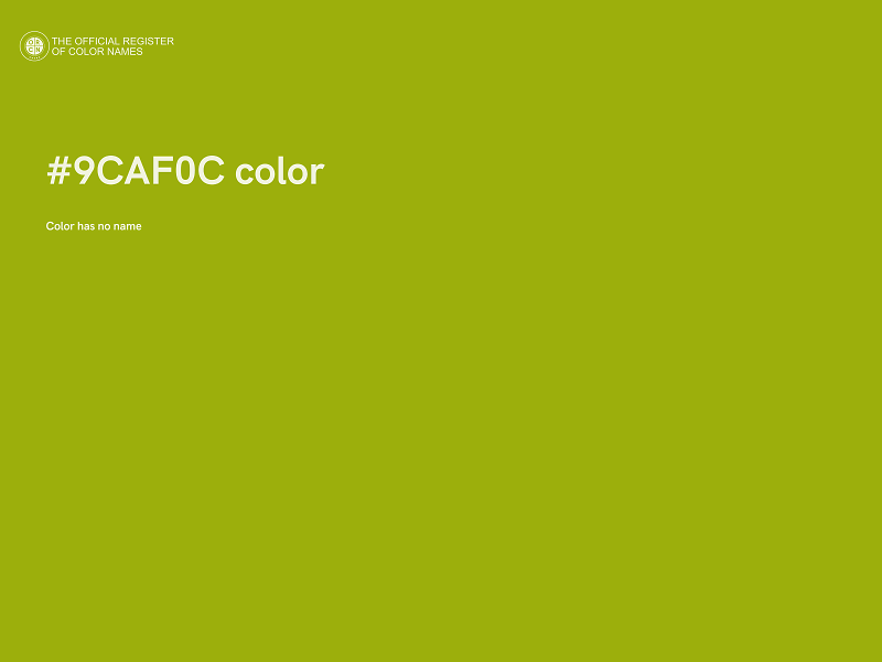 #9CAF0C color image