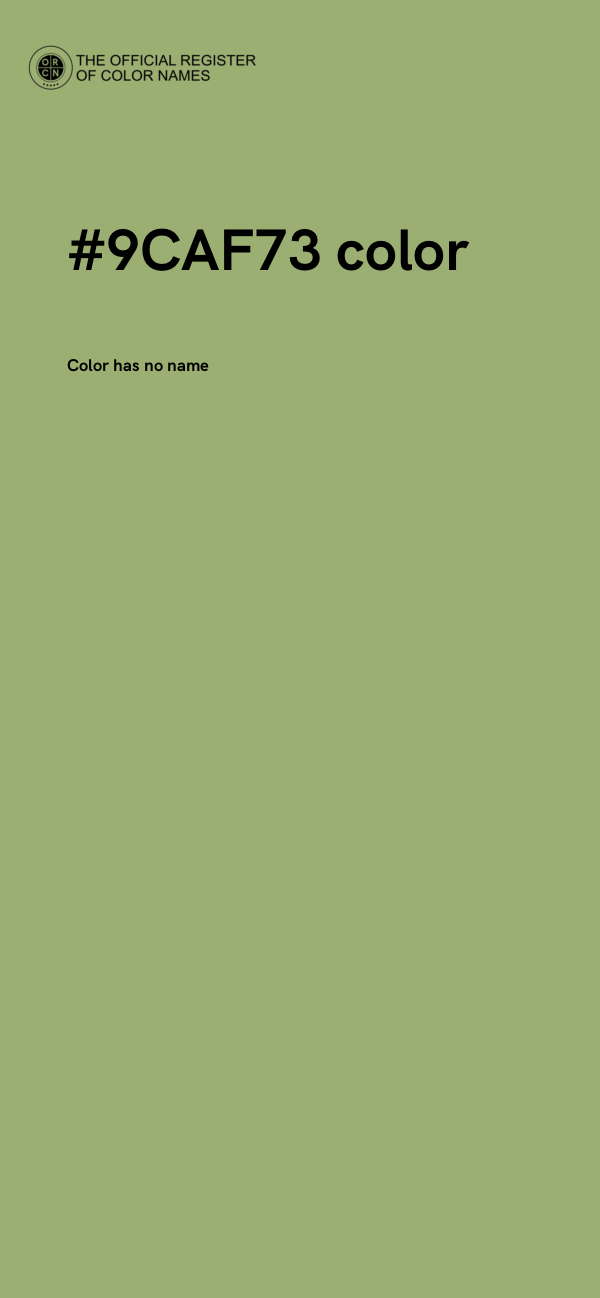 #9CAF73 color image