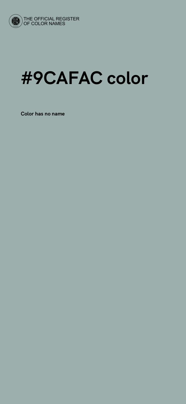 #9CAFAC color image