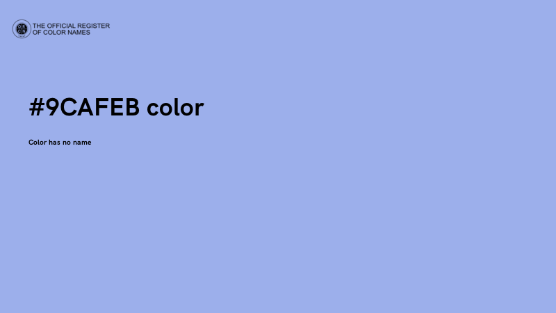 #9CAFEB color image