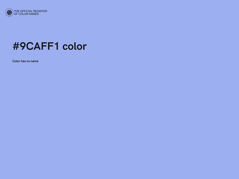 #9CAFF1 color image