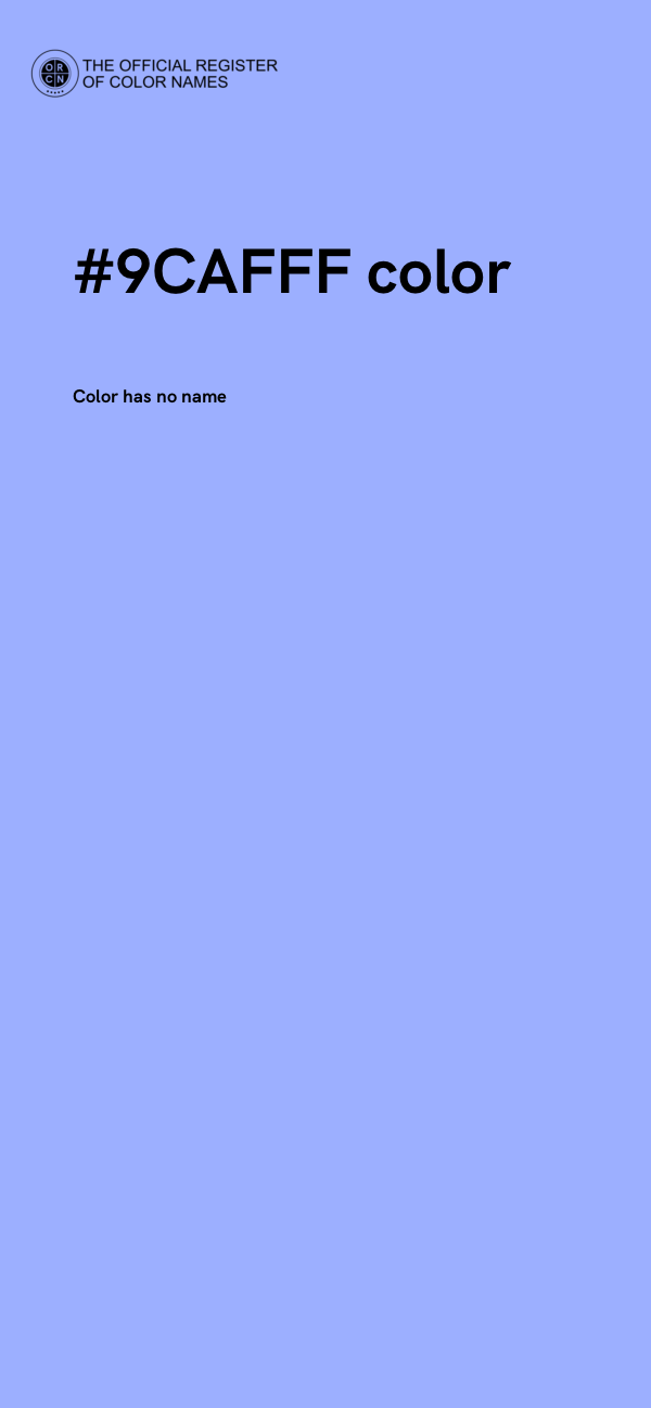 #9CAFFF color image