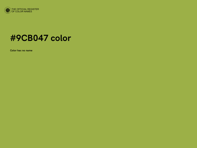 #9CB047 color image