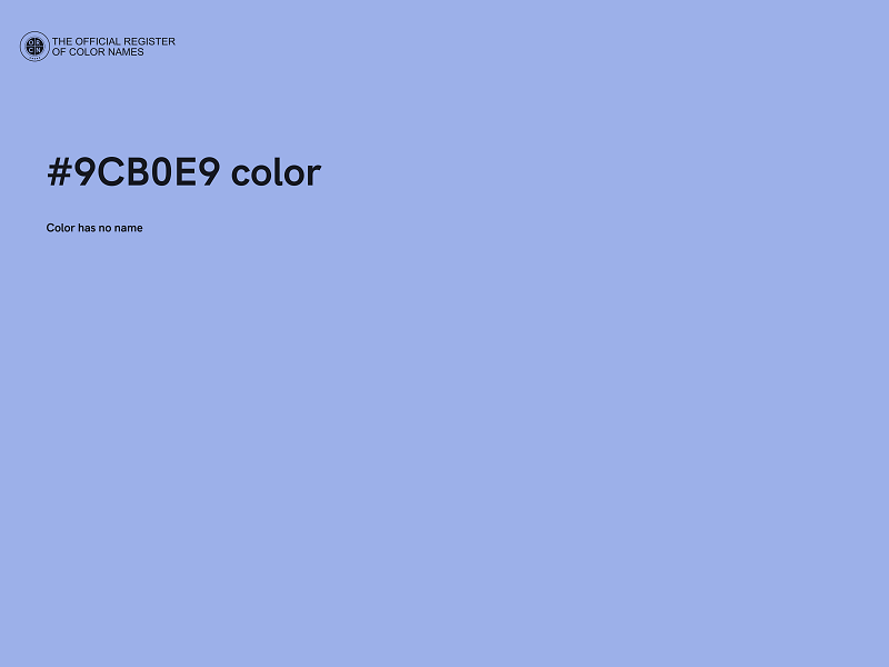 #9CB0E9 color image