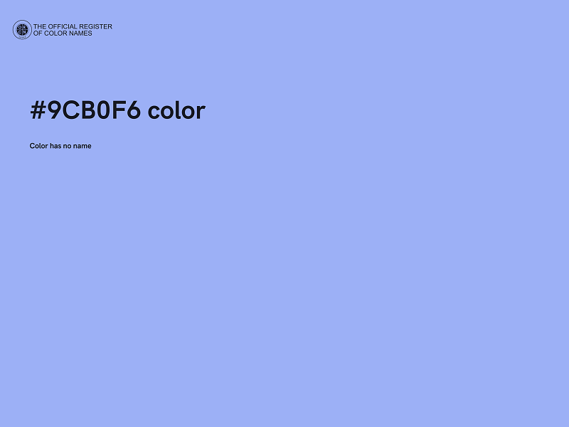 #9CB0F6 color image