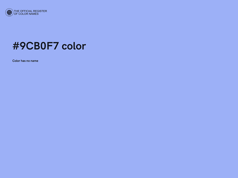 #9CB0F7 color image