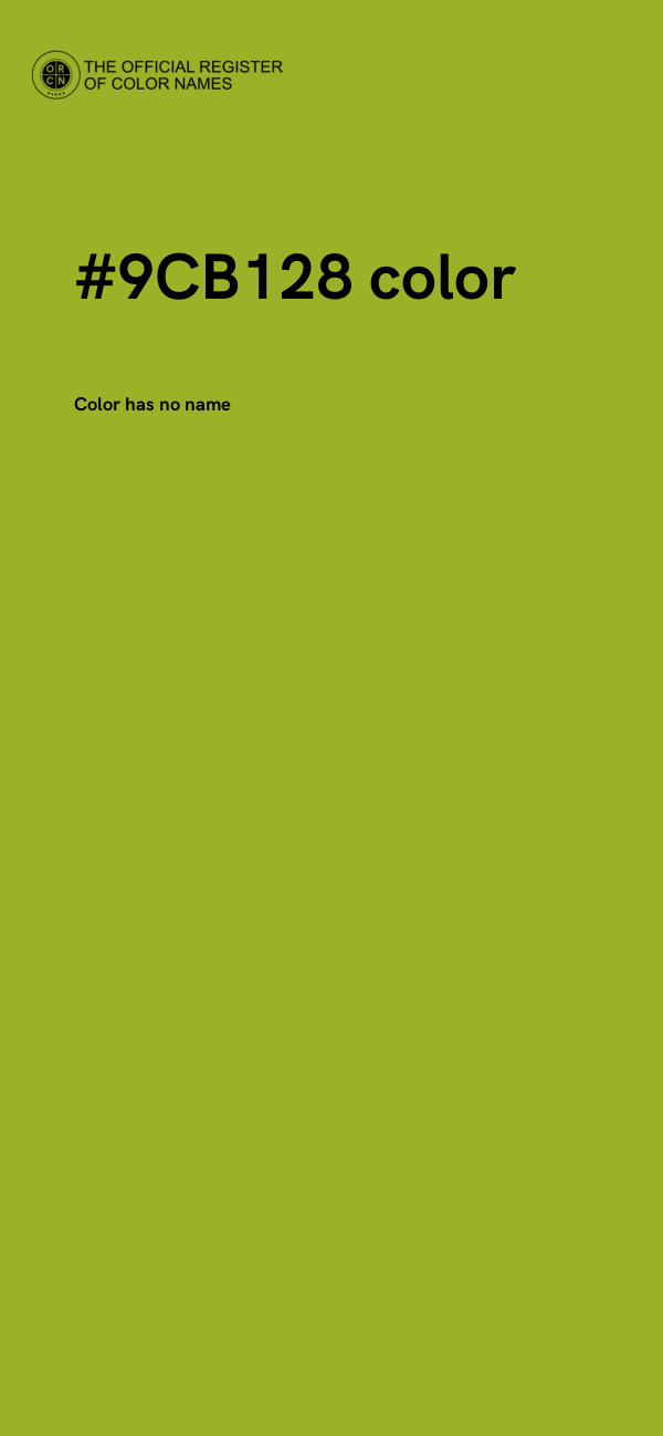 #9CB128 color image