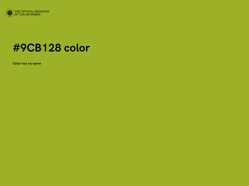 #9CB128 color image