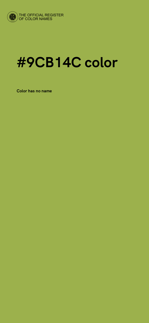 #9CB14C color image