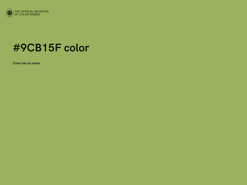 #9CB15F color image