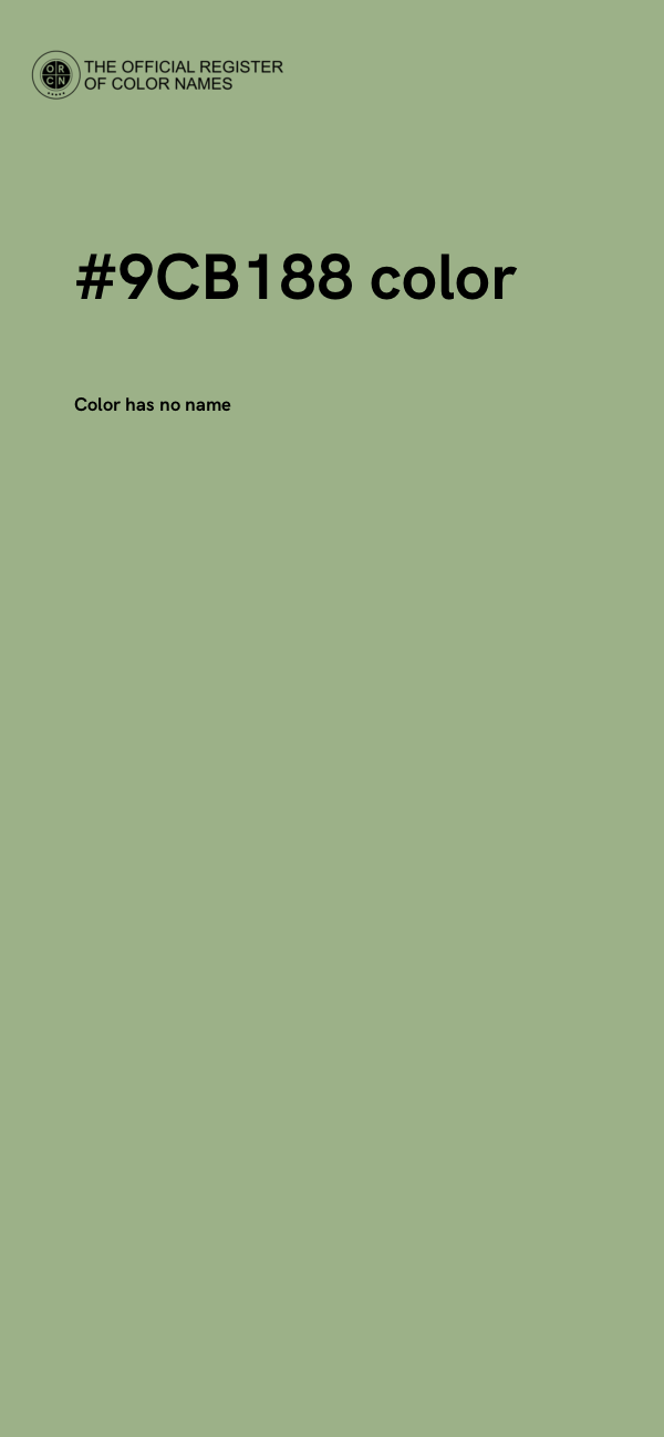 #9CB188 color image