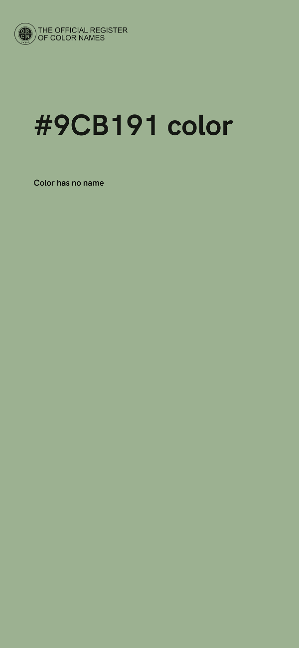 #9CB191 color image