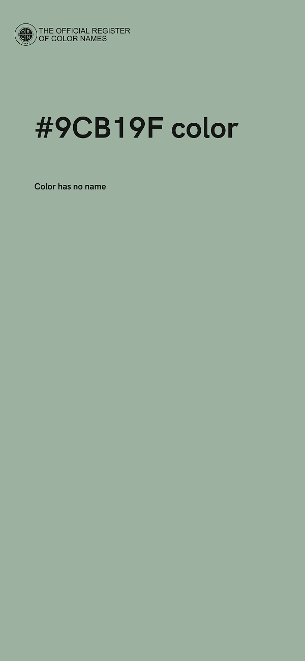 #9CB19F color image