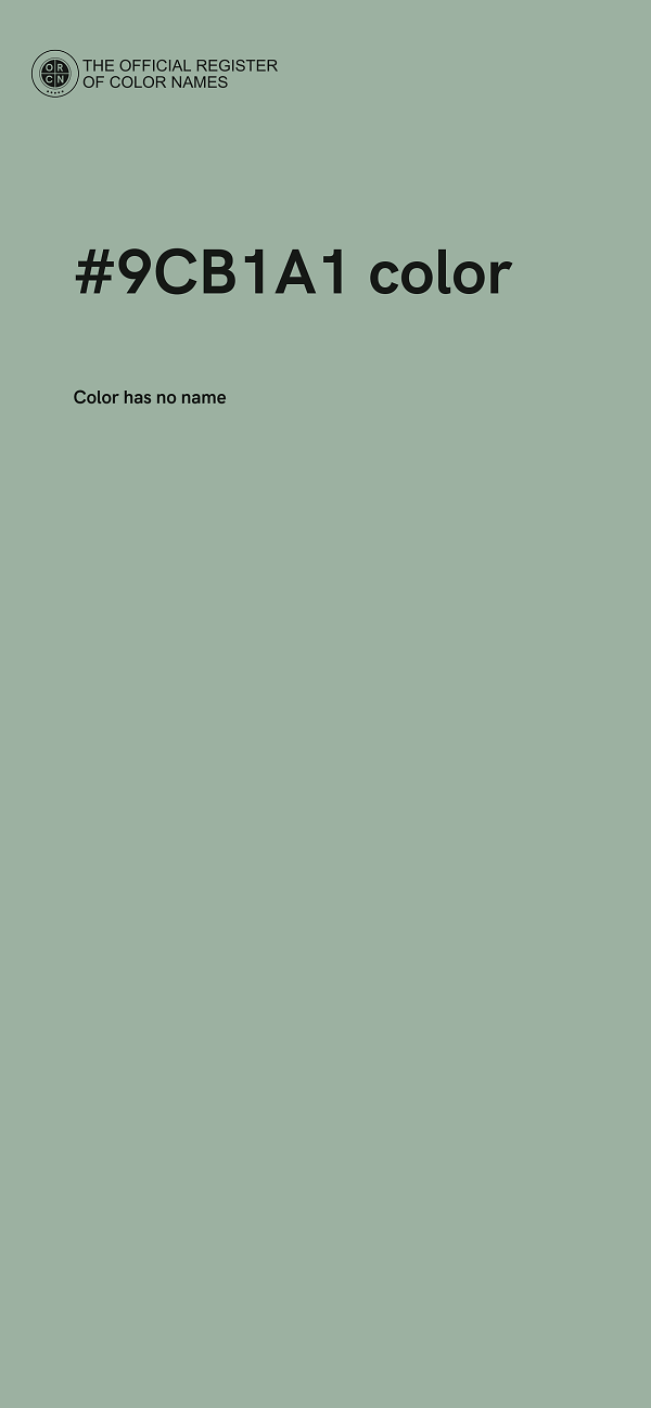 #9CB1A1 color image