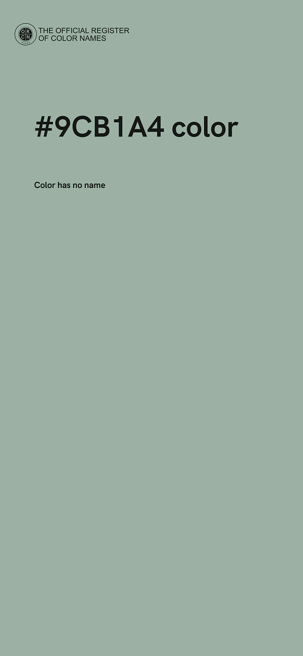 #9CB1A4 color image