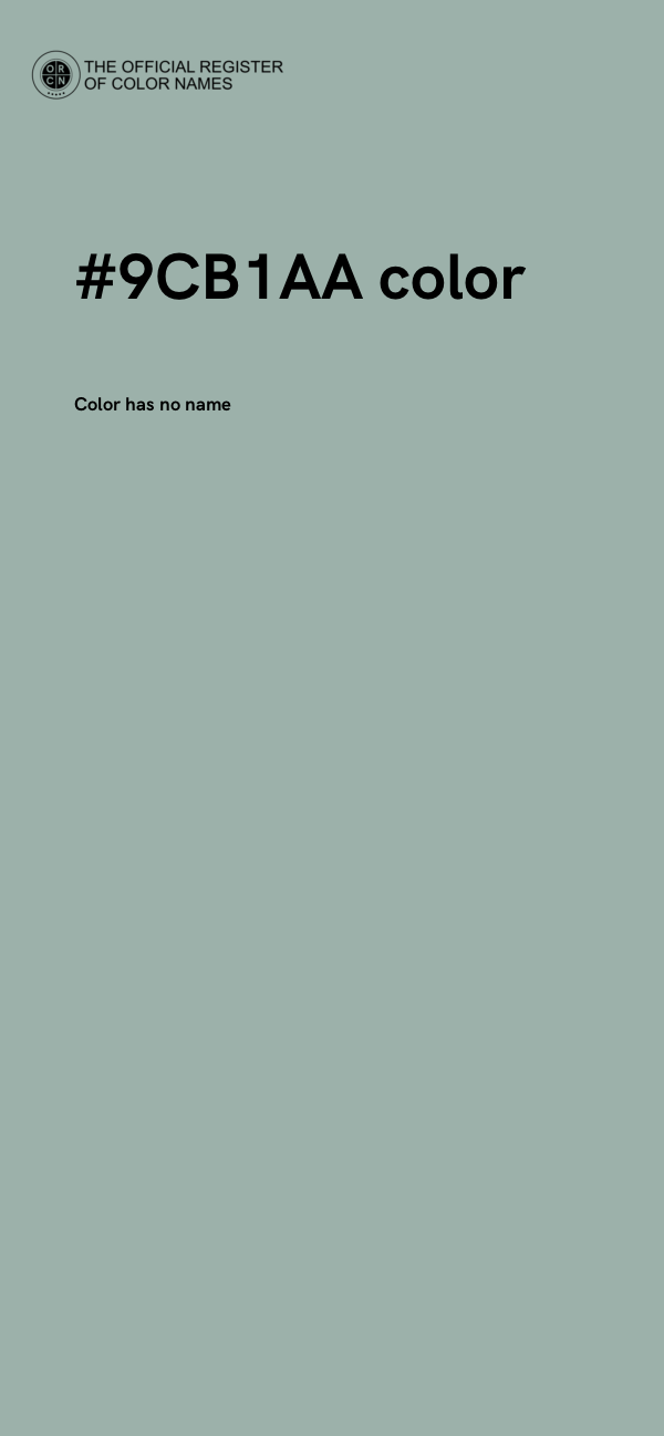 #9CB1AA color image