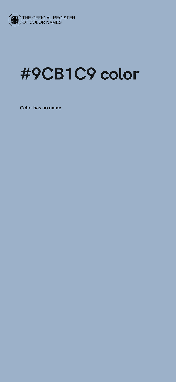 #9CB1C9 color image