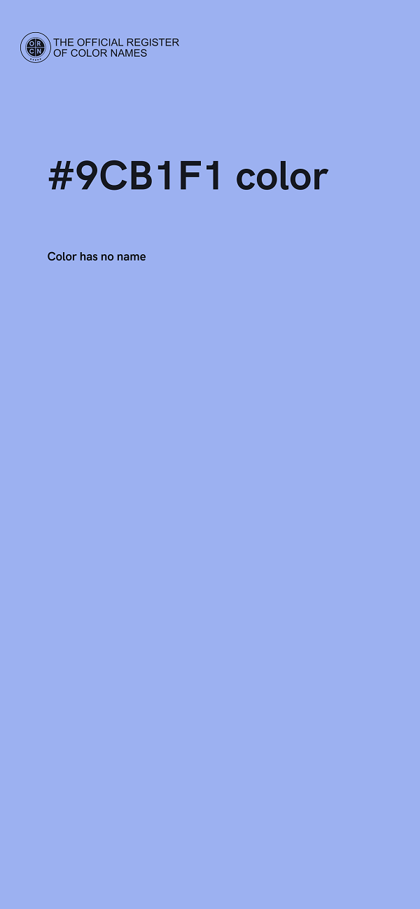 #9CB1F1 color image