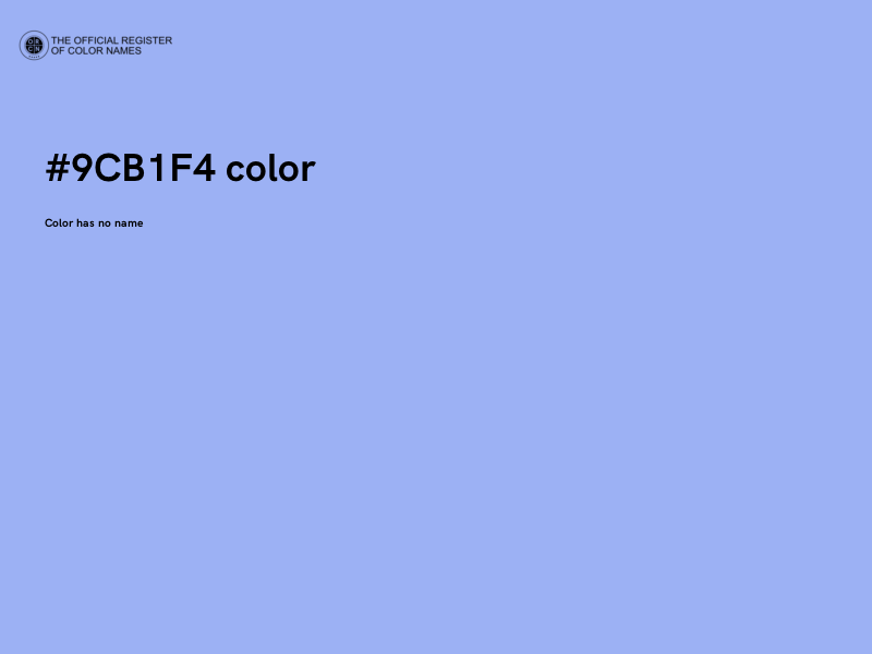 #9CB1F4 color image