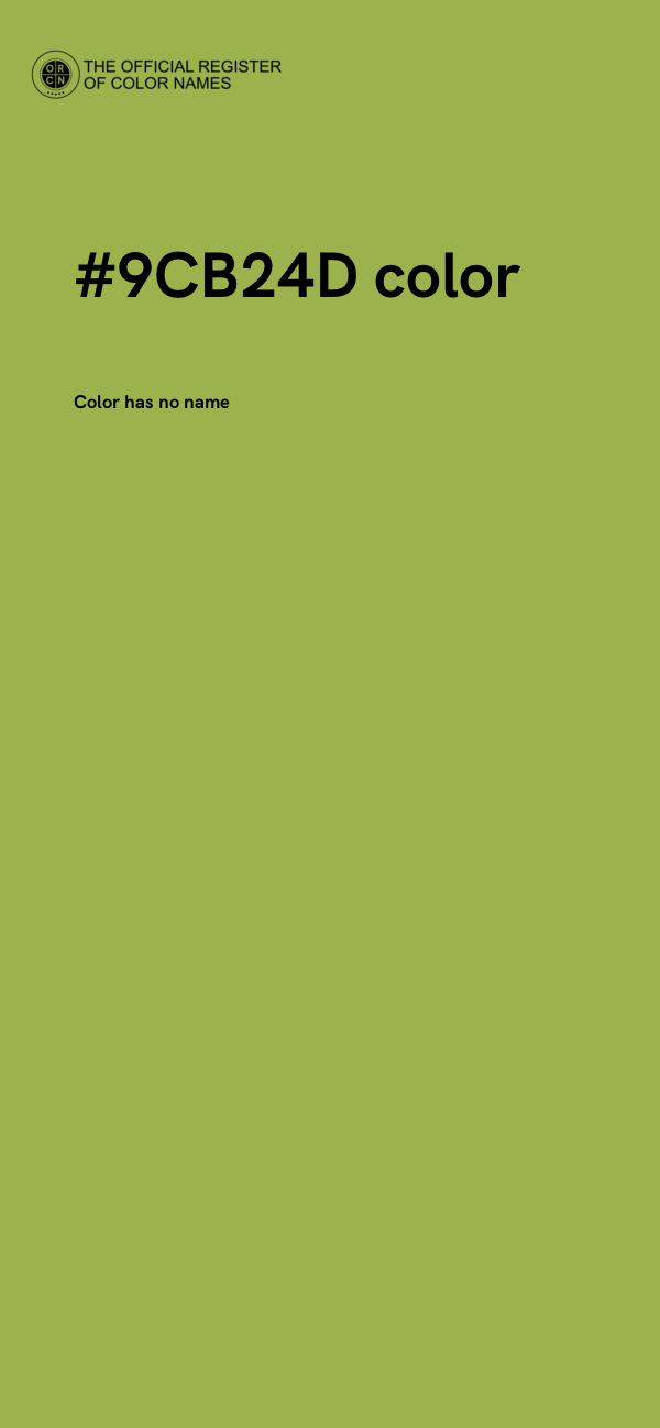 #9CB24D color image