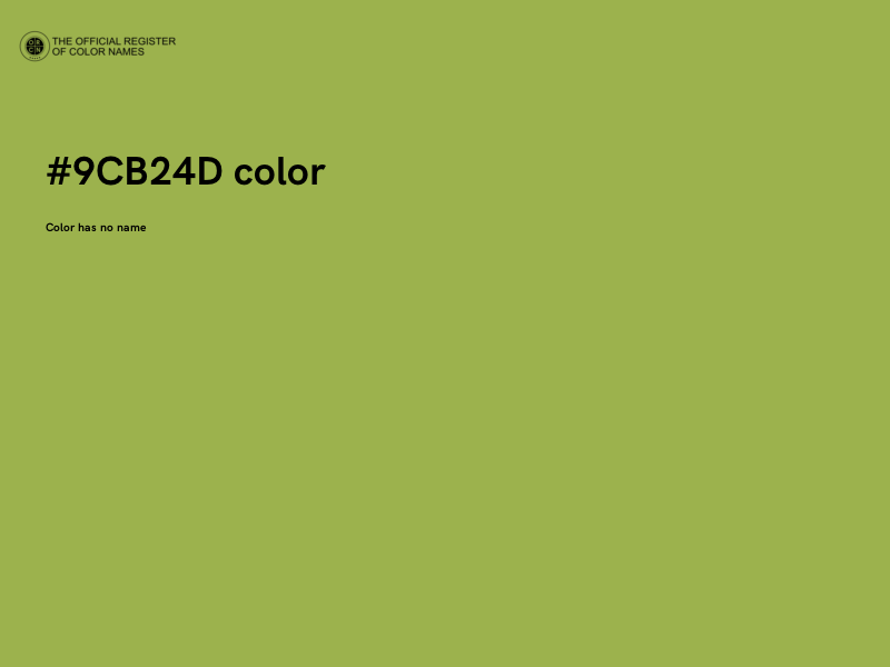 #9CB24D color image