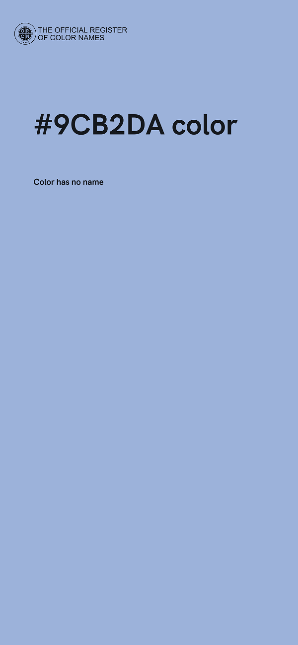 #9CB2DA color image