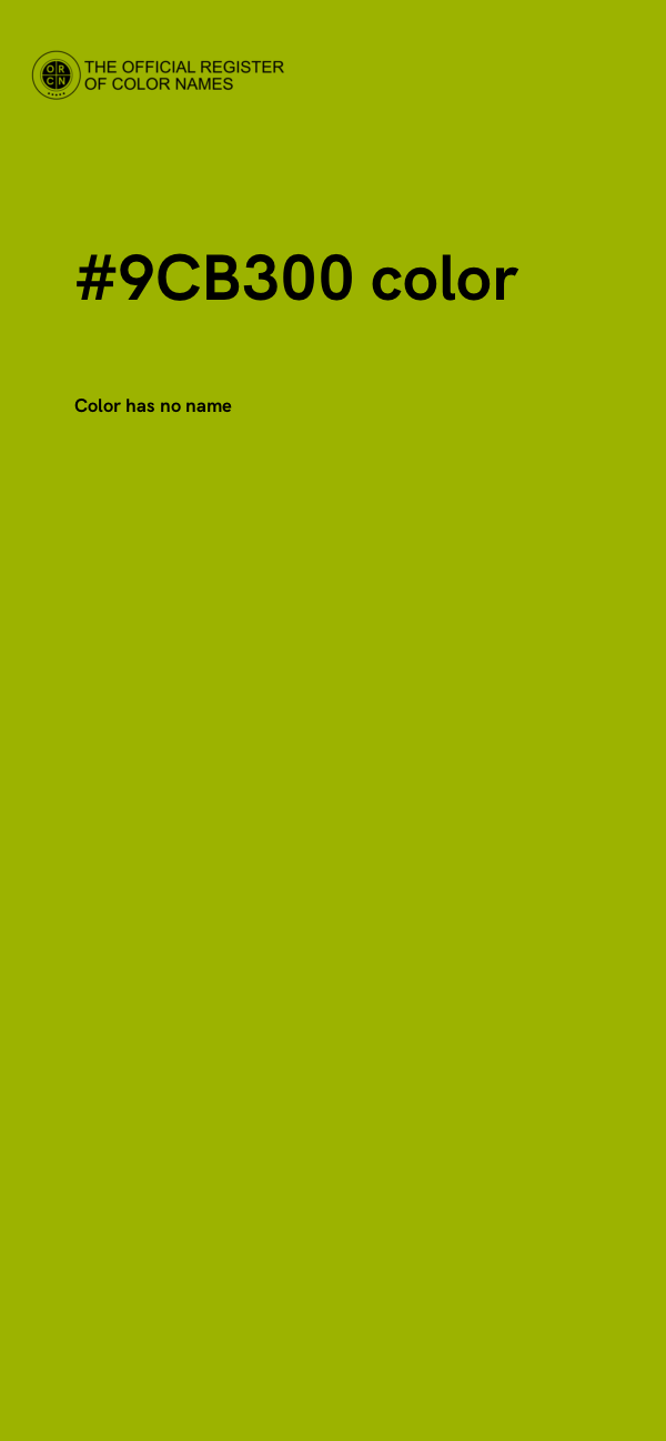 #9CB300 color image