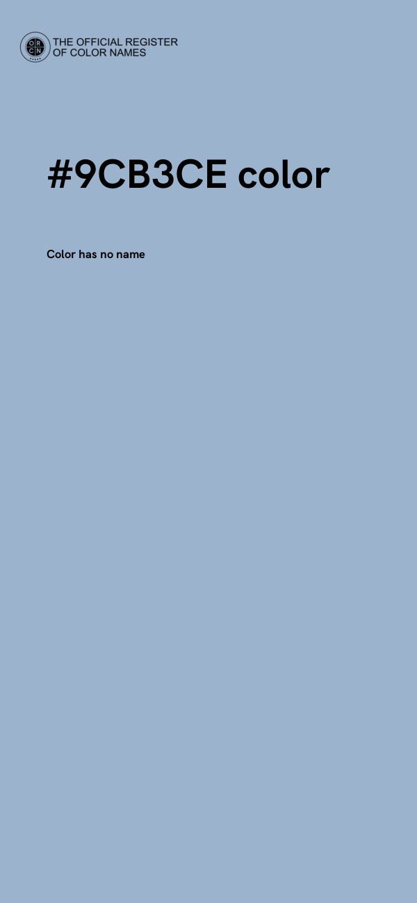 #9CB3CE color image
