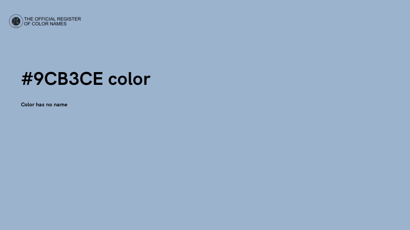 #9CB3CE color image